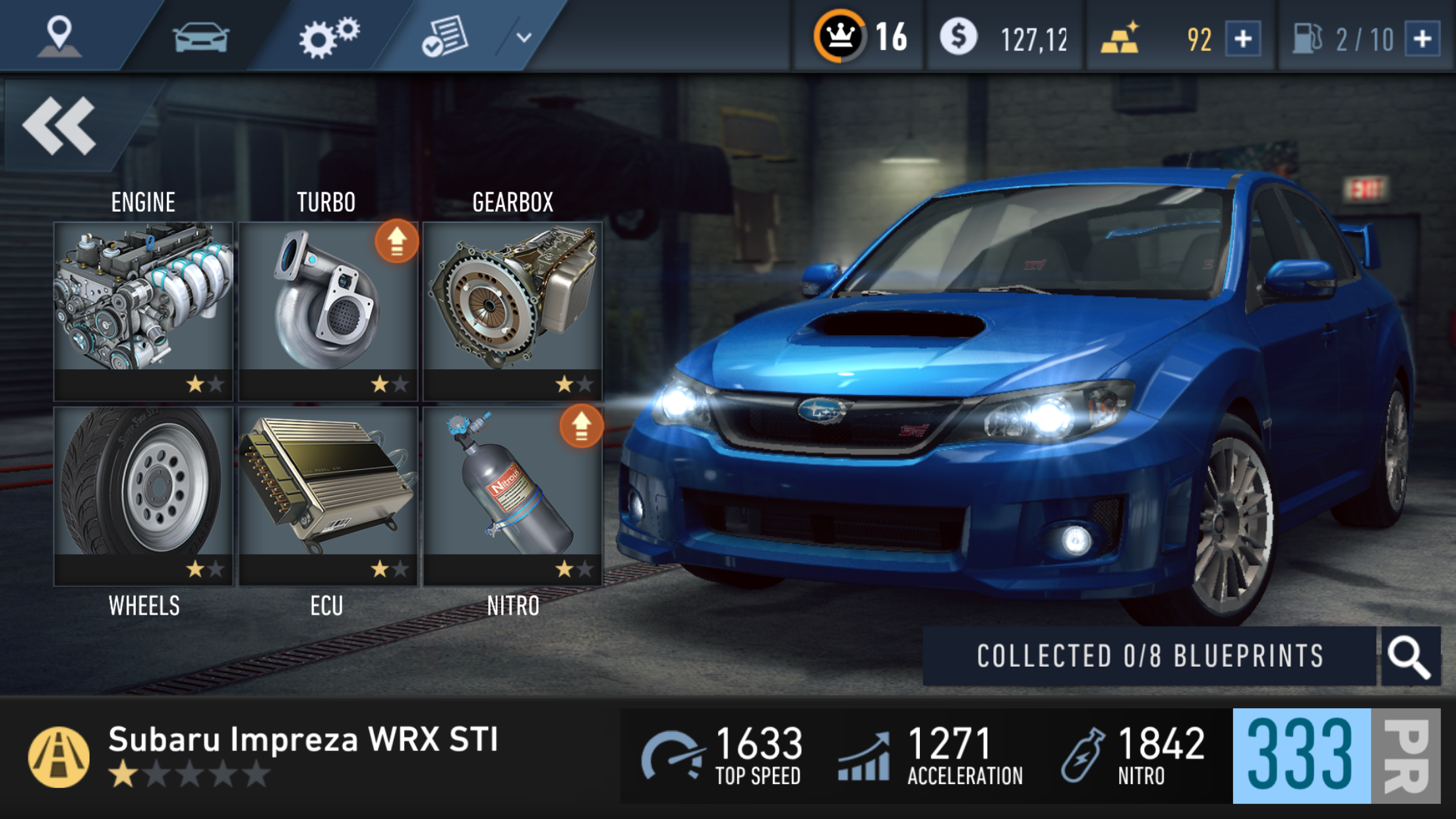 nfs most wanted fastest car