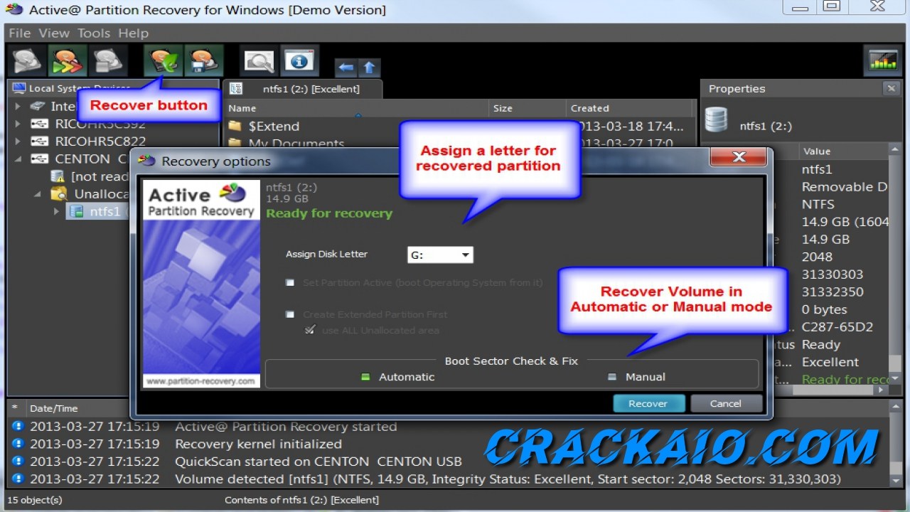 partition recovery crack